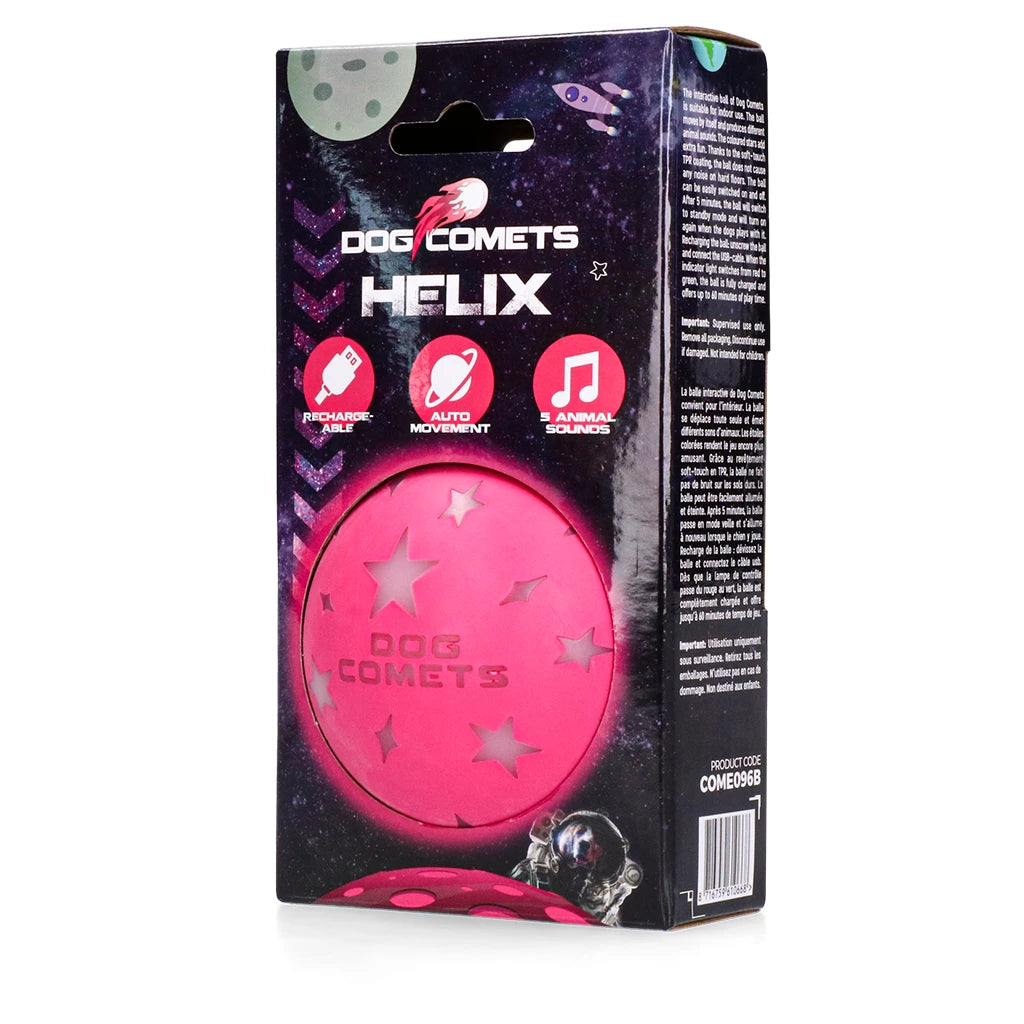 Dog Comets Helix Interactieve Hondenbal Roze