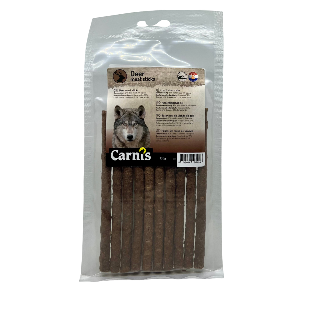 Hert vleessticks 100 gram.